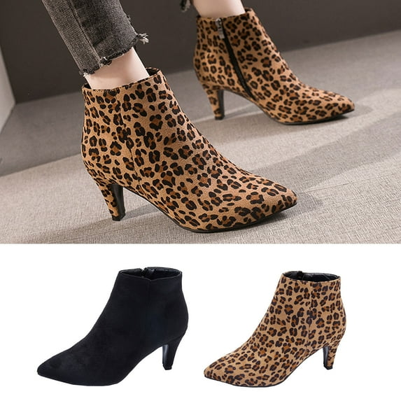 TKYCMSUAKI Women's Over-The-Knee Boots,Women's Pointed Toe Ankle Boots Stiletto Heels Boots Zipper Short Fashion Party Dressy Ankle Booties