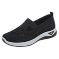 thumbnail image 1 of TKYCMSUAKI Women's Woven Breathable Soft Sole Shoes - 2025 Non-Slip Walking Slip on Foam Shoes, Lightweight Comfort Platform Mesh Slip in Sneakers Arch Support, 1 of 5