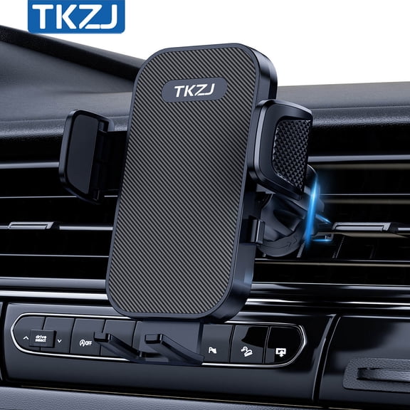 TKZJ Cell Phone Holder for Car with Hook Clip Air Vent Car Mount 360 Rotation Universal Mobile Phone Mount Black