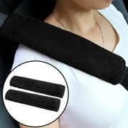 TKing Fashion 2pcs Car Seat Belt Pads Cover, Soft Faux Sheepskin Seat Belt Shoulder Pad Comfortable Driving, Seat Belt Shoulder Strap Covers for Car Interior Accessories Also Good for Backpack