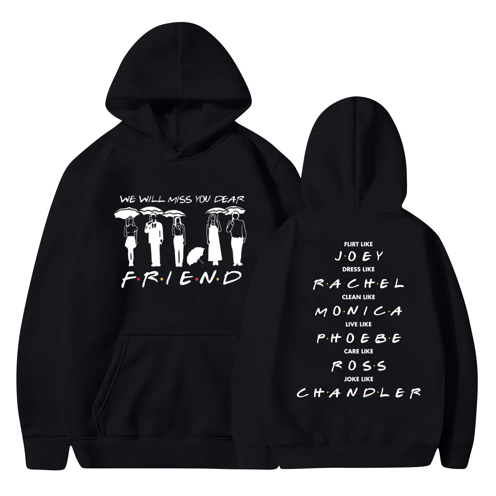 TKing Fashion Friends Sweatshirt Hoodie Womens Graphic Hoodies