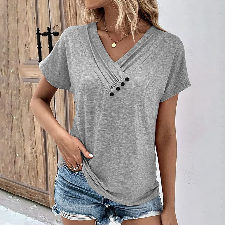 Dressy gray tops top
