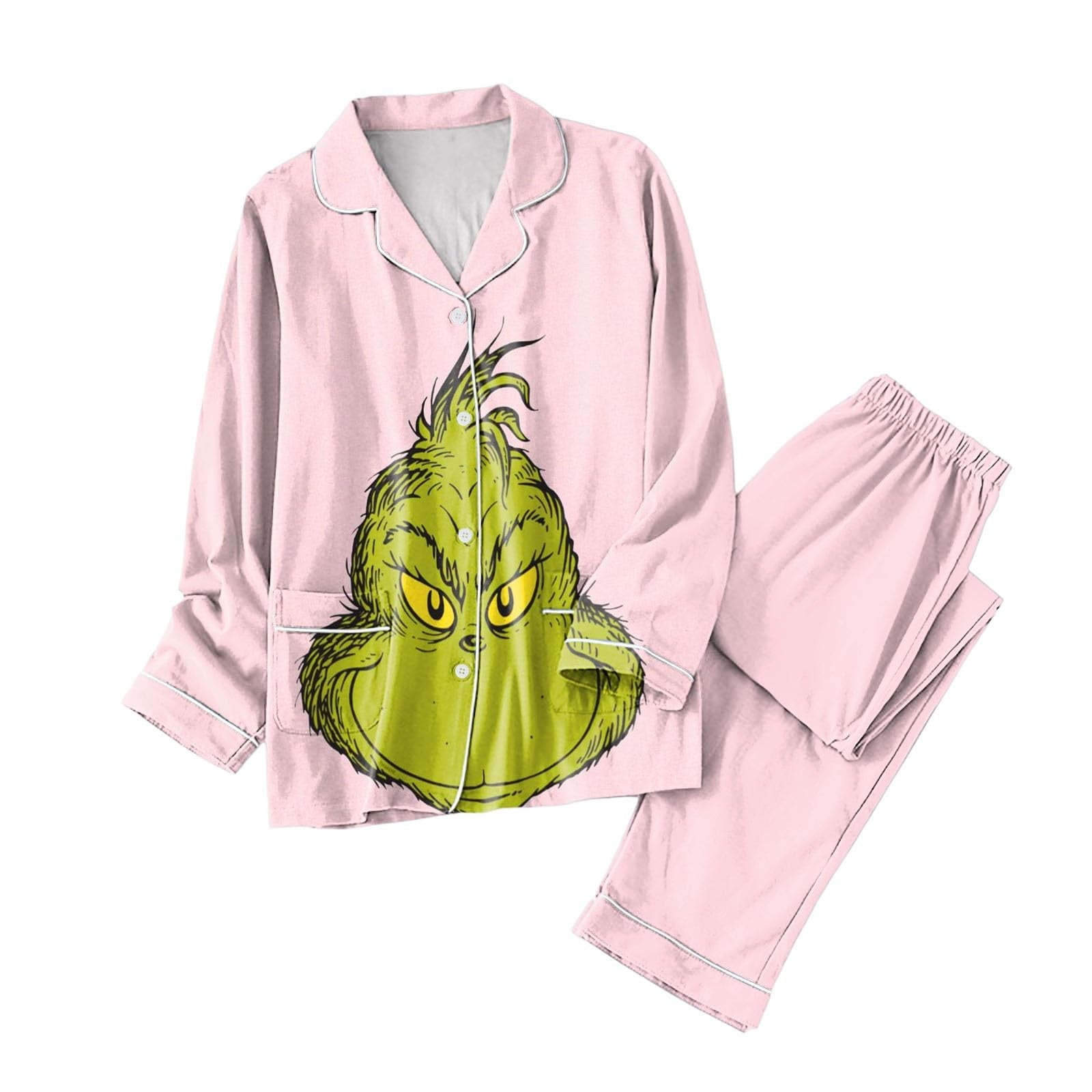 TKing Fashion Women's Christmas Pajamas Set Soft Sleepwear Pjs Long ...