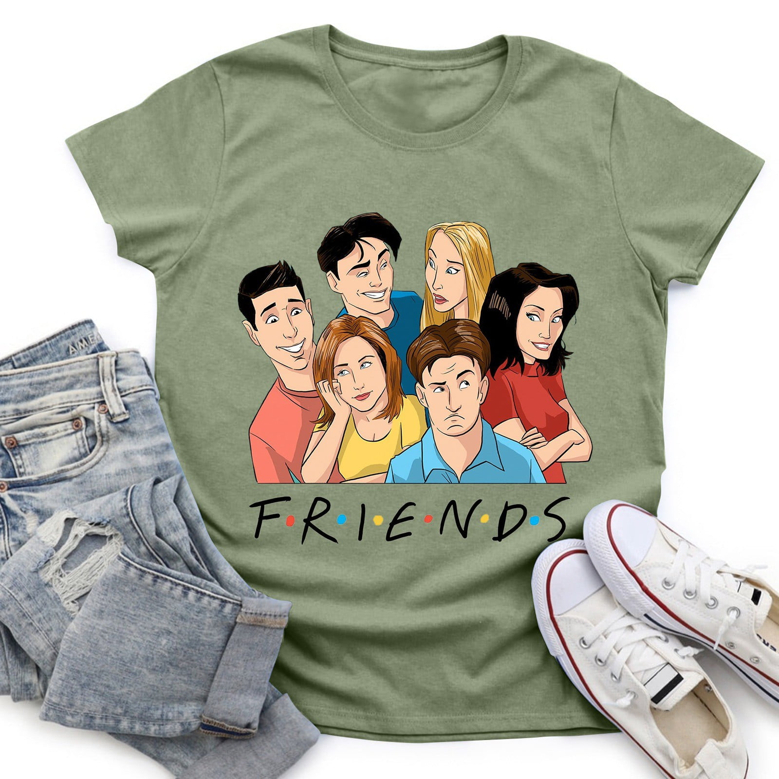 TKing Fashion Womens T-Shirts Friends Tops Friends TV Show Merchandise ...