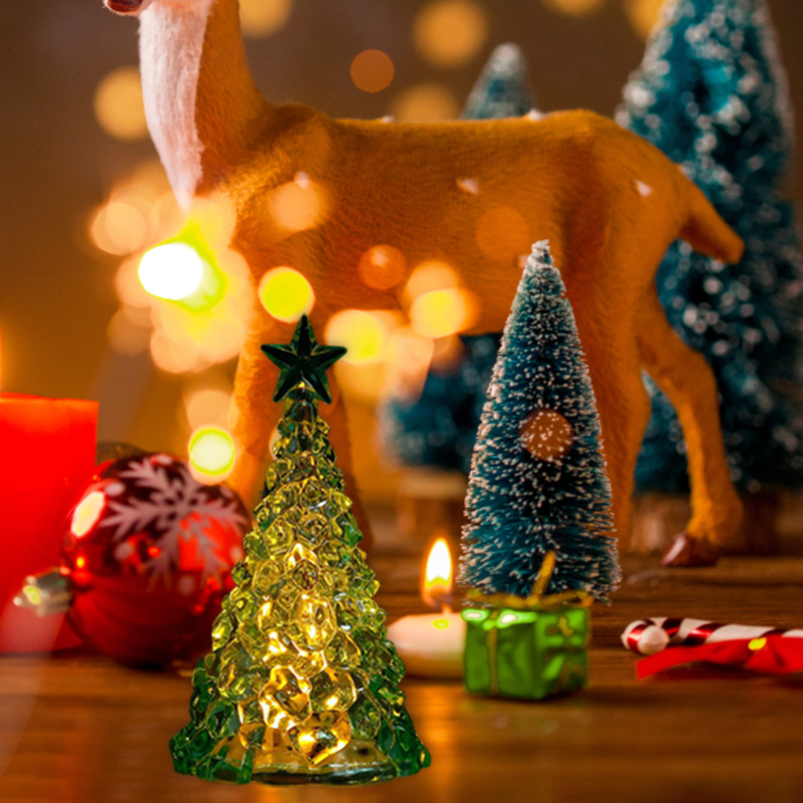 TKing Home Christmas Decorative Lights, Electronic Candles, Christmas