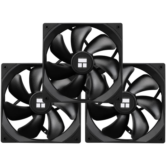 TL-C14C X3 CPU Case Fan 140mm, PWM Silent Computer with 1500RPM Speed, Cooling Black Fan,3 Quantities