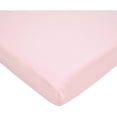thumbnail image 1 of TL Care 100% Natural Cotton Fitted Mini Crib Sheet 38" x 24" - Soft & Breathable Small Nesting Portable Crib Sheet, Fits Pack N Play Mattresses, Pink, for Boys & Girls, 1 of 7