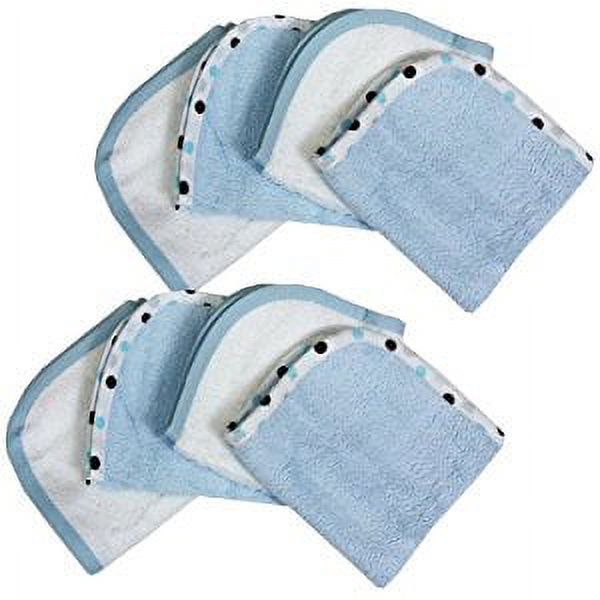 TL Care 4Pack 100 Percent Organic Cotton Terry Washcloths, Ecru