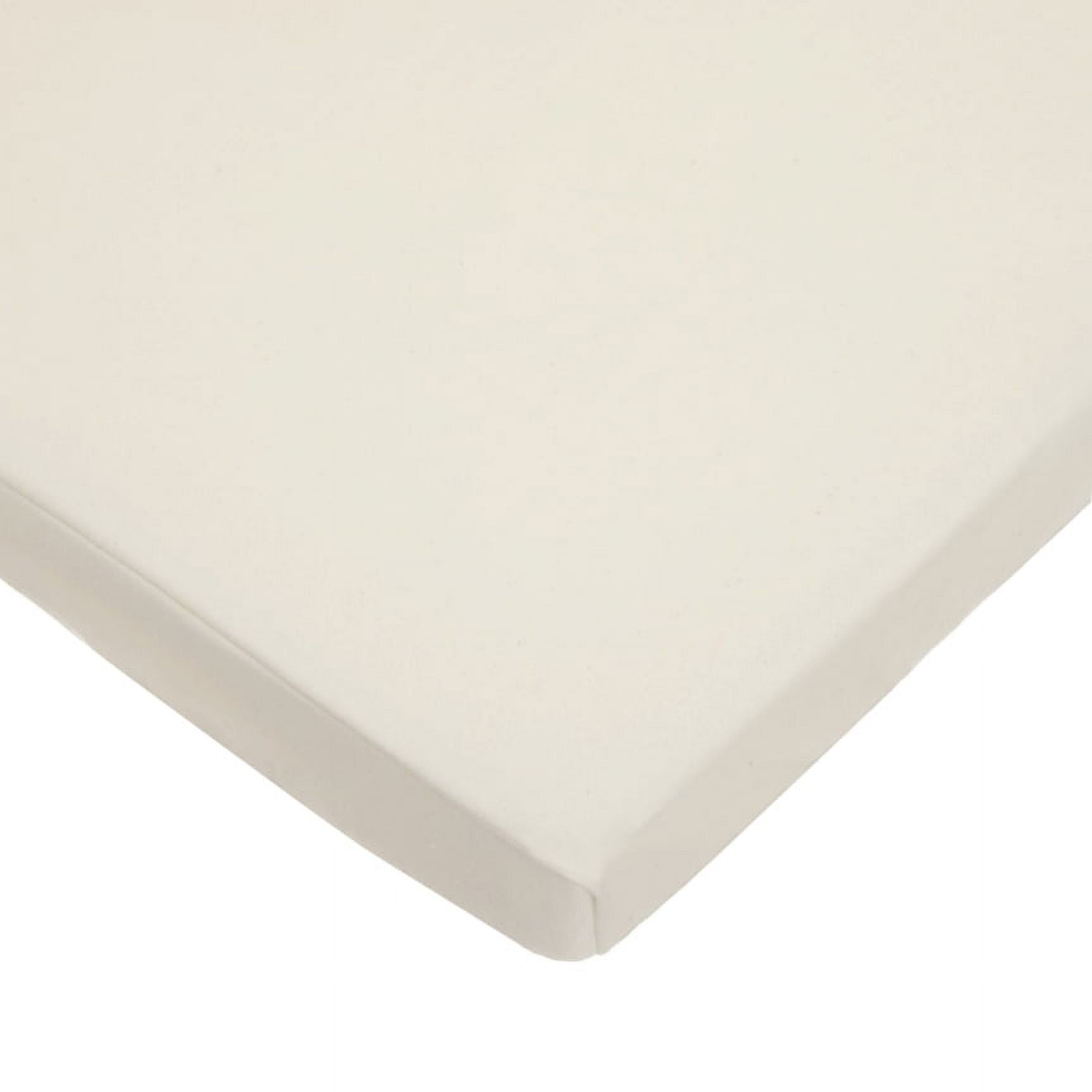 TL Care 18" x 36" Knit Fitted Cradle/Bassinet Sheet Made with Organic Cotton in Natural Color Soft Breathable for Boys and Girls