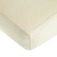 thumbnail image 1 of TL Care 100% Natural Cotton Fitted Crib Sheet 52" x 28" - Soft, Breathable, Hypoallergenic & Gentle Toddler Bed Sheet, Cream, Neutral for Boys & Girls, 1 of 5