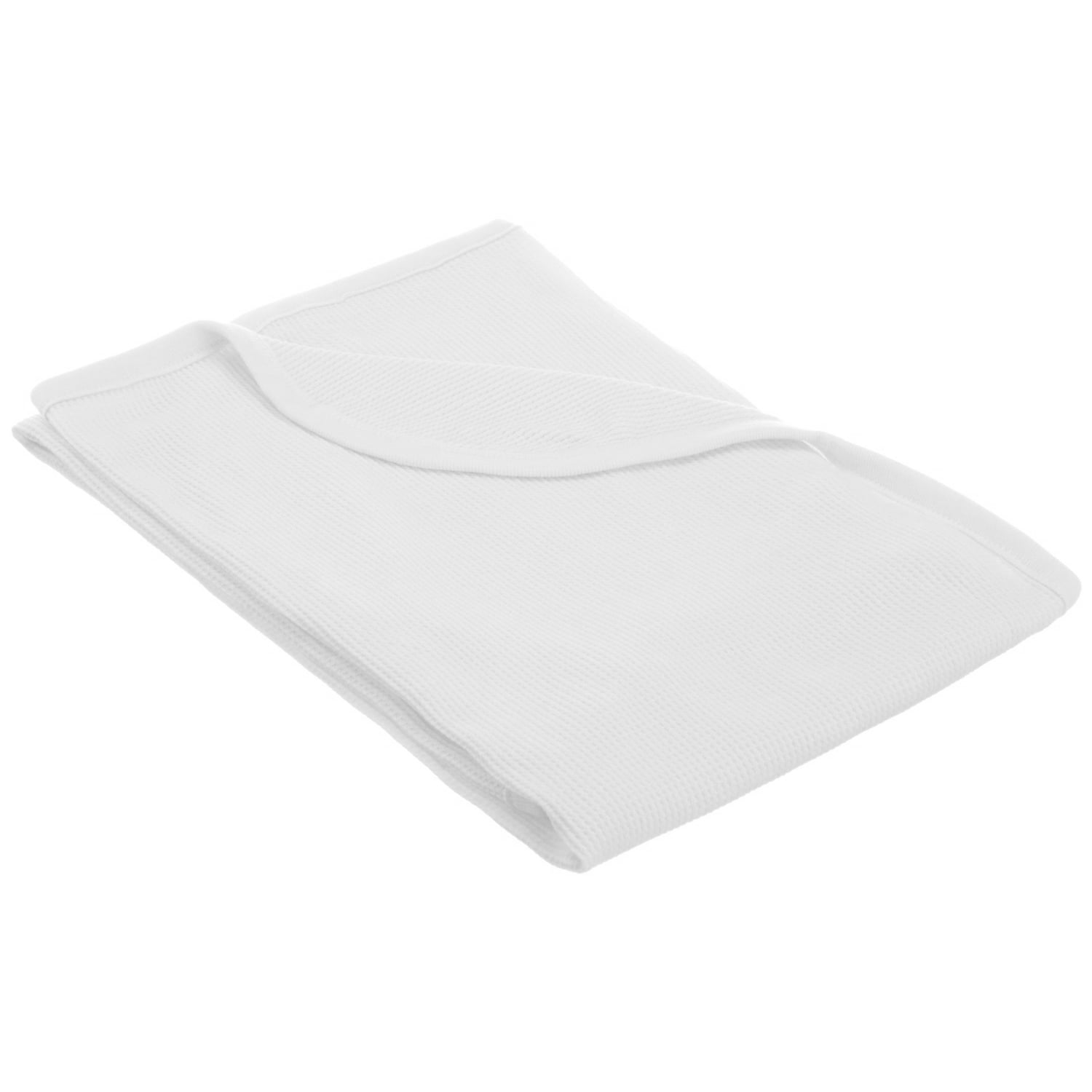 TL Care 100% Cotton Thermal Waffle Swaddle Blanket, Soft, Breathable & Stretchy, White, 30" x 40" for Boys and Girls, Perfect for Swaddling, Travel and Gifting