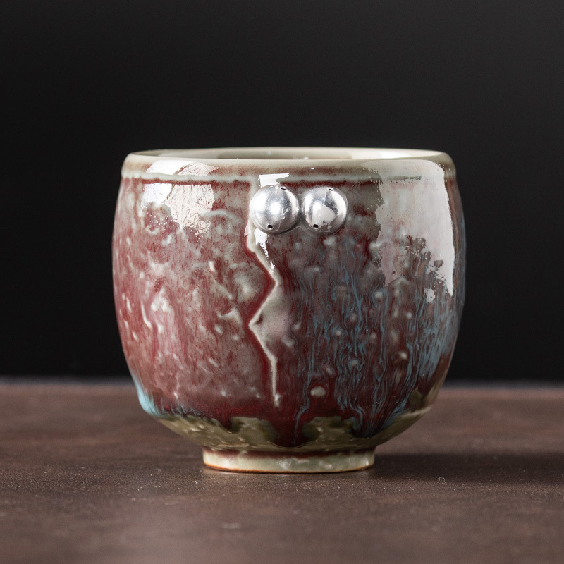 TL New Ceramic Single Cup Jian Zhan Master Cup Espresso Cup Creative Kiln Change Small Cup