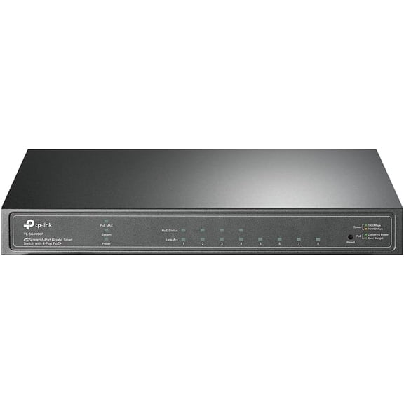 TL-SG2008P | Jetstream 8 Port Gigabit Smart Managed PoE Switch | 4 PoE+ Port @62W | Omada SDN Integrated | PoE Recovery | IPv6 | Static Routing | L2/L3/L4 QoS |Limited Lifetime Protection