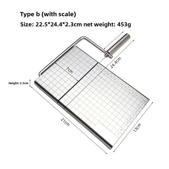 TL new cheese slicer for home use, ham and cheese slicer, cheese cutter, kitchen tool with scale, cutting knife