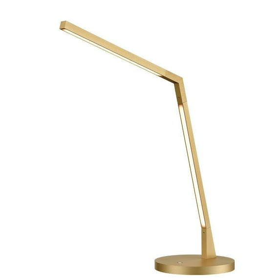 TL25517-BG-Kuzco Lighting-Miter - 14W LED Table Lamp-16.5 Inches Tall and 6 Inches Wide-Brushed Gold Finish