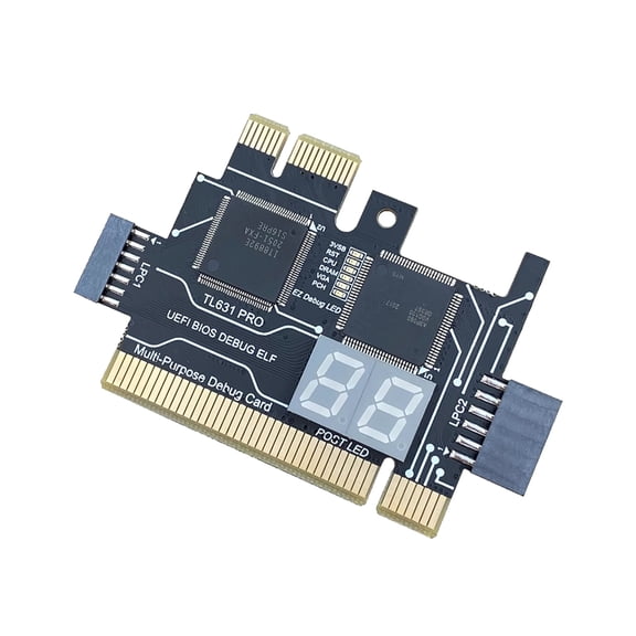 TL631 PCIE Diagnose Card Accessories PCIE for LPC Motherboard Diagnostic Analyzers Tester Card Multifunctional