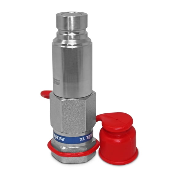 TL87 1/2"(#8) SAE Flat Face Connect Under Pressure Hydraulic Quick Coupler Set 1/2" Body for Bobcat Skid Steer