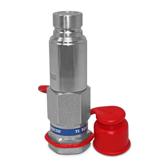 TL88 3/4" NPT Flat Face Connect Under Pressure Hydraulic Quick Coupler Set for Bobcat Skid Steer, 1/2" Body ISO 16028