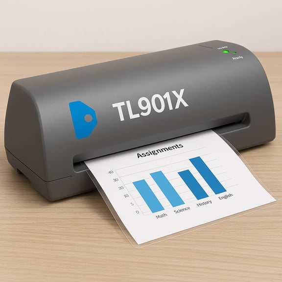 TL901X Thermal Laminator, 1 Laminating Machine, Gray, Laminate School Assignments and Documents, for Dorm Room or School Supplies, 9 in.