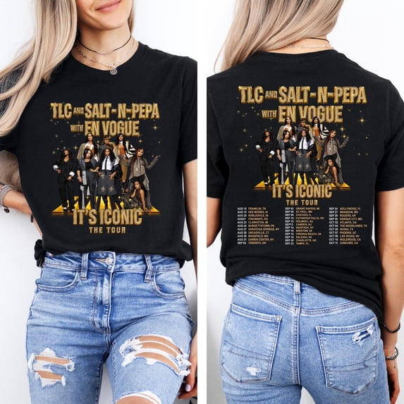 TLC S@lt-N-Pepa Tour 2026 Shirt, It's Iconic Tour Tee, 90s R&B Hip Hop Vintage Style Graphic T-Shirt