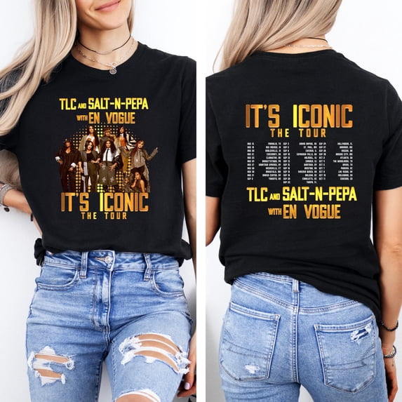 TLC S@t-N-Pepa En Vogue 2026 Tour T-Shirt, R&B Concert Graphic Tee