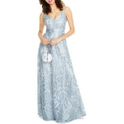 TLC Say Yes To The Prom Womens Juniors Embroidered Maxi Evening Dress