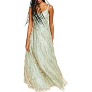 TLC Say Yes To The Prom Womens Juniors Mesh Sequined Evening Dress