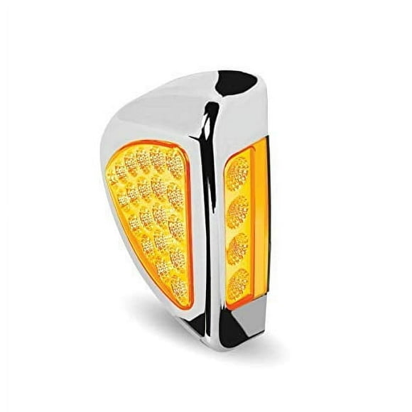 TLED-PSH Peterbilt Side Headlight Marker/Turn Signal Light Set Triangle Amber LED (24 Diodes)