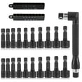 TLEEP 20Pcs Power Nut Driver Set for Impact Drill,1/4” Hex Head Drill