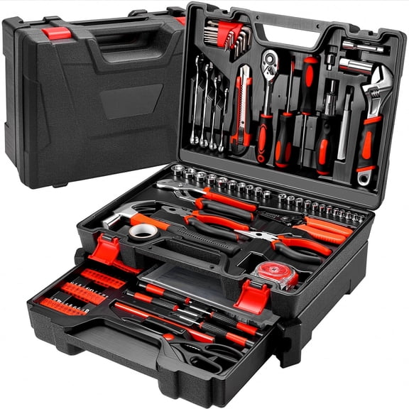 TLGREEN 310-Piece Home Repair Tool Kit, General Home/Auto Repair Tool Set with Drawer Toolbox Storage,Hand Tool Kit for Homeowner, DIYer,Handyman
