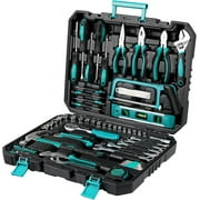TLGREEN 79-Piece Tool Set with Ratchet, Wrenches, Drivers & Tool Box for Home, Car & Bike