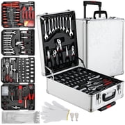 TLGREEN 799pcs Mechanic Tool Set with Trolley Case, Complete Household Tool Kit for Home, Automotive, Garage & Dorm