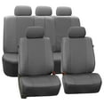 thumbnail image 1 of TLH Automotive Car Seat Covers Premium PU Leather Gray Seat Covers Full Set Seat Covers Airbag Compatible Split Rear Car Seat Cover Universal Fit Interior Accessories for Cars, Auto, Trucks, SUV, 1 of 5