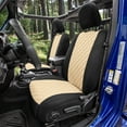 thumbnail image 1 of TLH Beige Front Neoprene Waterproof Custom Fit Seat Covers for 2018-2021 Jeep Wrangler JL 4DR, 1 of 5
