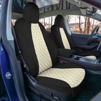 TLH Beige Front Set Neoprene Custom Fit Seat Covers for 2020 - 2024 Tesla Model Y