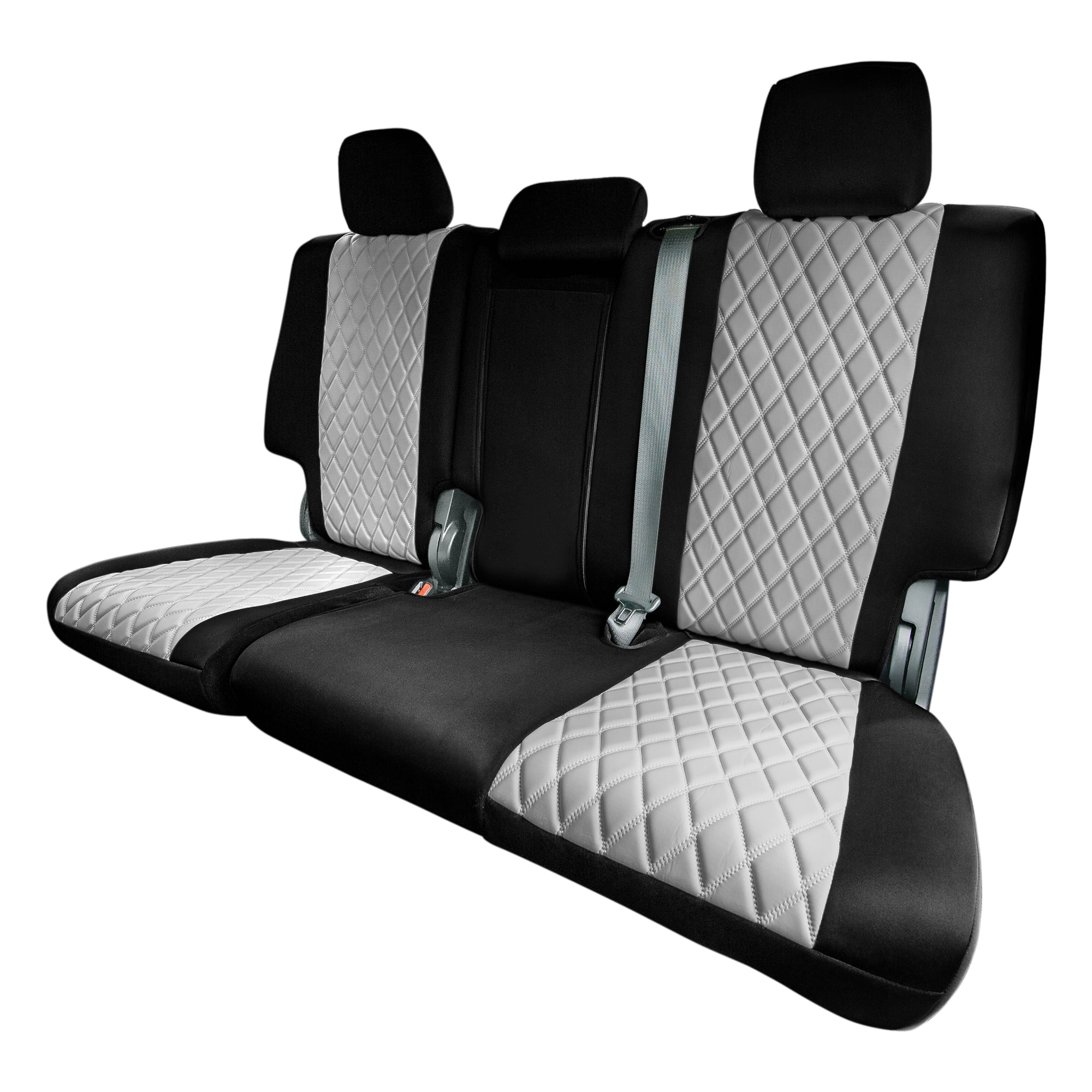 AREKA 2 Car Seat Covers For Jeep Grand Cherokee L 2021-2024 - Breathable Leather, Waterproof, Gray - View #8