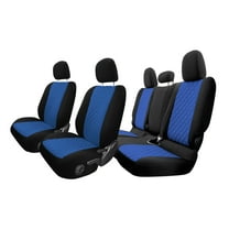 TLH Custom Fit Seat Covers for 2020, 2021, 2022 Jeep Gladiator Full Set, Waterproof Car Seat Covers for Jeep, Tailor-made Seat Covers, Blue Neoprene Seat Covers, Jeep Accessories
