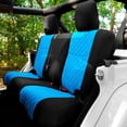 thumbnail image 1 of TLH Custom Fit Seat Covers for 2007-2018 Jeep Wrangler JK 4DR Neoprene Rear Set Seat Covers Waterproof Aqua Color, 1 of 5