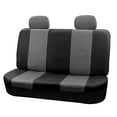 thumbnail image 1 of TLH Premium PU Leather Seat Covers Rear, Gray Black Car Seat Cover Universal Fit Interior Accessories, Automotive Seat Covers Accessories for Cars, Auto, Trucks, SUV, Car Seat Protector, 1 of 4