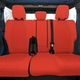 thumbnail image 1 of TLH Solid Red Rear Set Neoprene Custom Fit Seat Covers for 2021 - 2022 Ford Bronco Rear Size SUV with Water Resistant Neosupreme Insert, 1 of 6