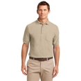 thumbnail image 1 of TLK500P Mens Silk Touch Polo T-Shirt with Pocket, Stone - Extra Large Tall, 1 of 1