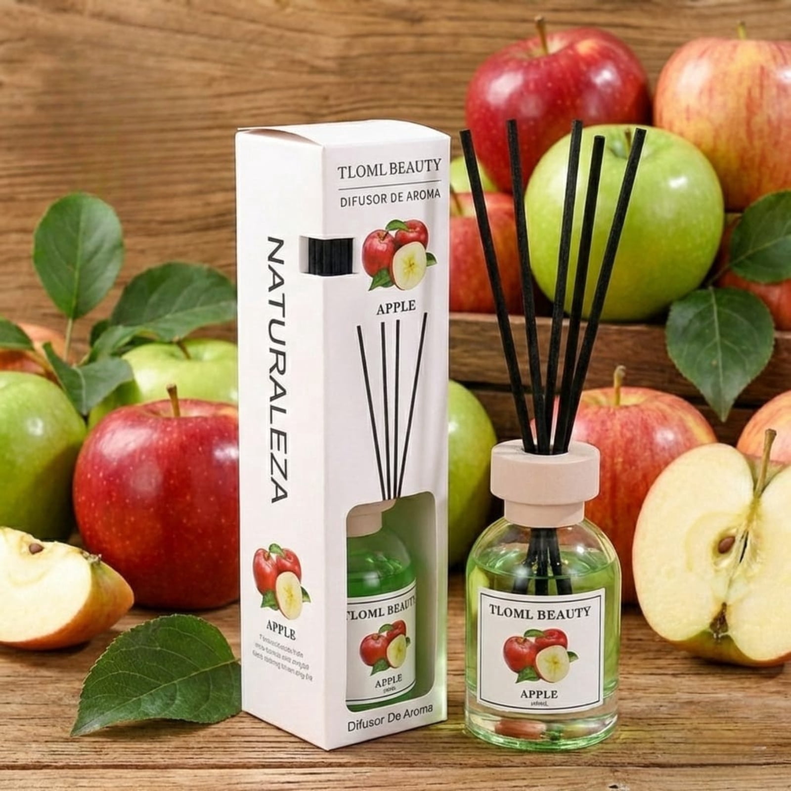 TLOML Green Apple Reed Diffuser – Crisp Fresh Apple Fragrance | Long ...
