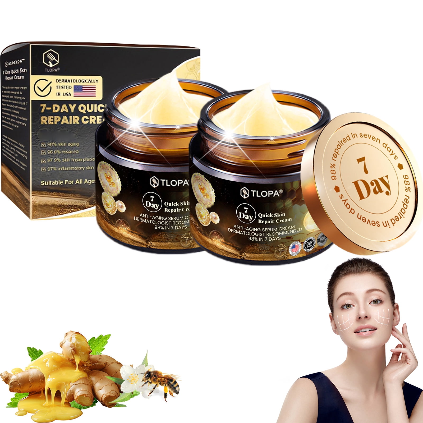 TLOPA Multi-Effect All-in-One Skincare Cream, Professional Wasp Fluid ...