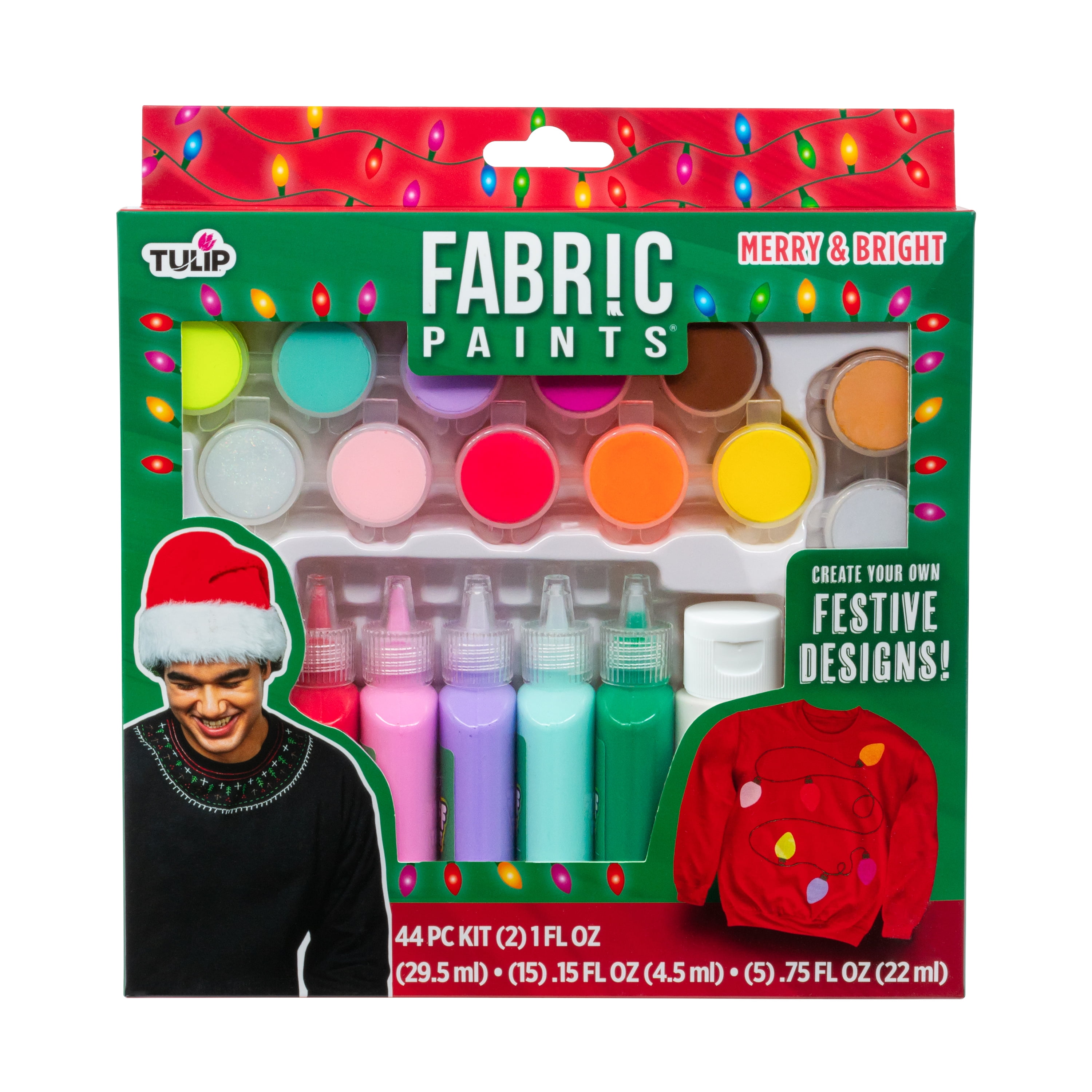 Tulip Bright Paint Kit for Artistic Fabric Decorations