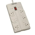 thumbnail image 1 of Tripp Lite by Eaton Protect It! 8-Outlet Surge Protector 8 ft. Cord with Right-Angle Plug 1440 Joules Diagnostic LEDs Light Gray Housing - 8 x NEMA 5-15R - 1800 VA - 1440 J - 120 V AC Input - 120..., 1 of 7