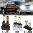 thumbnail image 1 of TLSFYGD Silverado 1500 2500, 6000K White LED Headlight Bulb fits Chevy Silverado 6 Pack, 1 of 5