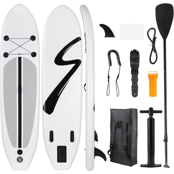 TLSUNNY 10ft Inflatable Stand up Paddle Board 5.9'' Thick SUP Paddle Board with Premium SUP Accessories