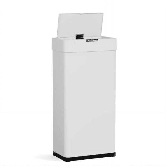 TLSUNNY 16 Gal Automatic Sensor Trash Can, Motion Sensor Stainless Steel Garbage Bin with Soft Close Lid