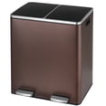 thumbnail image 1 of TLSUNNY 16 Gal Trash and Recycling Bin Combo, 60L Dual Compartment Step Trash Can, for Kitchen / Office Use, 1 of 9