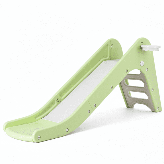 TLSUNNY 3-in-1 Toddler Slide, with Basketball Hoop, Freestanding Stair Slides Indoor Outdoor Playset for Kids